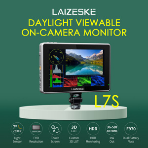 Moniteur de caméra LAIZESKE L7S <span class=keywords><strong>7</strong></span> pouces 2200 nit ultra lumineux à écran tactile 16:10 3G-SDI pour I/O IPS, direct usine OEM/ODM pour le cinéma - Product Image 2