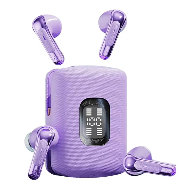Q75 Dual Pair Wireless Bluetooths Earphones 2 in 1 Noise Reduction Earbuds Digital Display Comfortable Fit Couple Headphones
