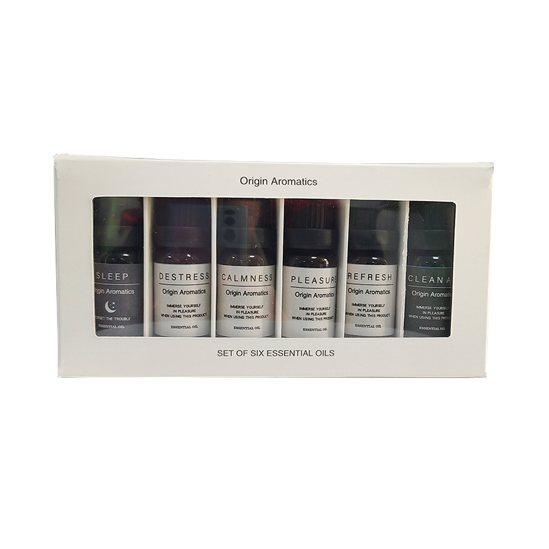 OEM/ODM massaggio aromaterapia naturale puro all'ingrosso 6 pezzi set regalo di olio essenziale di miscela set di oli essenziali per diffusori