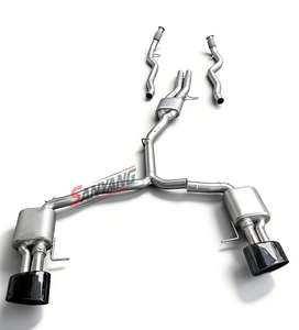 Tubo de <span class=keywords><strong>Escape</strong></span> con Silenciador de Alto Rendimiento en Acero Inoxidable SS304 para <span class=keywords><strong>Audi</strong></span> <span class=keywords><strong>A6</strong></span> A7 C7 C7.5 C8 3.0T, Sistema de <span class=keywords><strong>Escape</strong></span> y Tubo Delantero con Ajuste Perfecto - Product Image 4