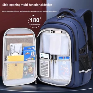 Mochila Escolar de Microfibra y Cuero Sintético para Niños de Secundaria, con Cierre de Cremallera, para Grados 1-3-6-9, Nueva Colección 2026, Reduce la Carga - Product Image 2