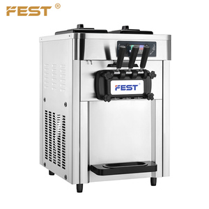Nouvelle machine à glace molle FEST automatique 3 saveurs 220V, autonettoyante, commerciale, pour glace italienne - Product Image 1