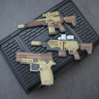 Insignia de PVC Creativa de Morale con Diseño de Rifle de Asalto SIG SAUER Versión Q XM7, Hecha en China
