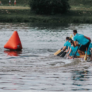 समुद्री दौड़ चिह्नित करने के लिए उच्च दृश्यता <span class=keywords><strong>inflatable</strong></span> पानी की बोय-प्रतिरोधी पीवीसी जल खेल आयोजन आयोजकों - Product Image 4