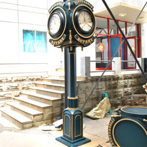 Decorazione americana retrò in ferro battuto <span class=keywords><strong>romano</strong></span> vecchio stile occidentale orologio a colonna Bar occidentale ristorante occidentale arredamento della hall dell'hotel - Product Image 2