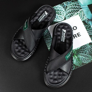 Chaussons pour hommes respirants à semelle en caoutchouc, à bout ouvert, avec doublure en maille et semelle intermédiaire en EVA, chaussures décontractées toutes saisons, tailles 39-44 - Product Image 2