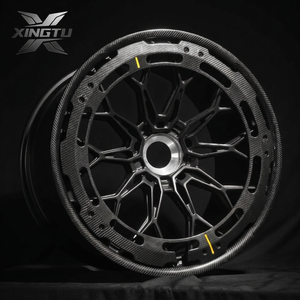 Rines de Aleación de Carreras Multirradio XINGTU con Cubierta de Fibra de Carbono Forjada Personalizada, PCD 5x112 5x120 para Porsche 911 <span class=keywords><strong>Audi</strong></span> <span class=keywords><strong>R8</strong></span> 18-24 - Product Image 1