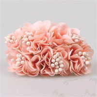 11 couleurs Mini fleurs en soie bricolage artisanat accessoires mariage anniversaire gâteau décorations Imitation fleur