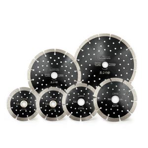 Lame de <span class=keywords><strong>scie</strong></span> segmentée sèche diamantée 4-9in Disque de coupe avec multi-trous avec 10 hauteurs de diamant pour bloc de béton - Product Image 1