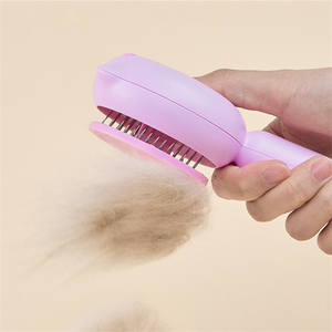 Cepillo autolimpiante para el cuidado de mascotas, limpieza del cabello, peine de acero inoxidable para gatos, masaje, depilación, cepillos para perros y gatos - Product Image 4