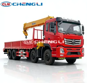 China Factory Sells Clw 12 Tons Truck Mounted Crane Accepts Customization Crane Truck Telescopic Boom Hydraulic Crane - Product Image 2