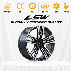 Jantes en alliage VSpoke LS815915-26inch5x114.3 5x112 Noir brillant Argent usiné pour Honda Civic Type R Toyota Camry Hyundai - Product Image 3