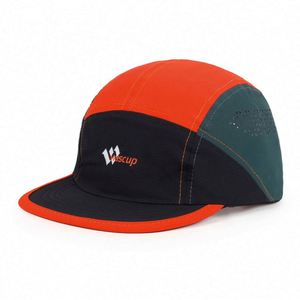 Gorra de Béisbol Personalizada de Fábrica OEM/ODM, Gorra Deportiva con Visera Plana, Gorra de Campamento de 7 Paneles con Logotipo Bordado Personalizado - Product Image 1