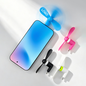 Ventilador USB Mini 2 <span class=keywords><strong>en</strong></span> 1 Portátil para Teléfono Móvil con Logotipo Personalizado, el Más Vendido del 2026, Ideal para Regalos Promocionales - Product Image 1