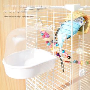 JF şeffaf demir kuş kafesi büyük çelik kaplan cilt Villa süs kuş kafesi papağan köpekler için demir düğmesi ile - Product Image 4