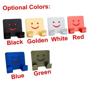 Đầy Màu Sắc Dính Dễ Thương Mặt Cười Nhôm Tường Móc Không Khoan Quần Áo Móc Áo Móc Khăn Cho Phòng Tắm Nhà Bếp Phòng Ngủ - Product Image 5