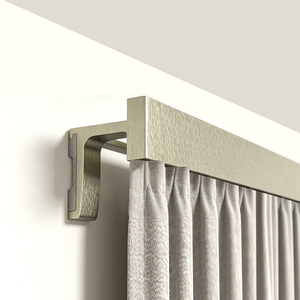 Riel de Cortina Rectangular Moderno KYOK con Soportes de Pared, Diseño Minimalista, Fácil Instalación, Acabado Dorado - Product Image 2