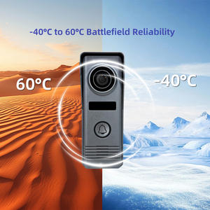 Système de vidéophone interphone avec écran tactile 7 pouces 1080P HD, 2 fils, WiFi, déverrouillage RFID, étanche IP65, application Tuya, sécurité domestique - Product Image 6