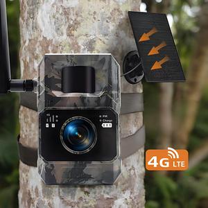 Caméra de chasse 4G LTE 48MP 1296P avec batterie 5200mAh, étanche IP66, vision nocturne invisible 950nm pour la sécurité des exploitations agricoles - Product Image 2