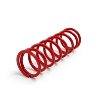 Ressort de compression en acier trempé, revêtu de poudre rouge, à extrémités fermées, robuste, sur mesure, fabricant OEM