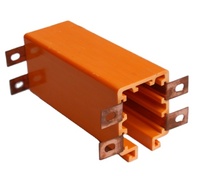 Rail de distribution tubulaire en cuivre fermé KEDO, modèle GKD-4-15/80, certifié ISOCE, 4-5P 80A, gaine PVC 690V pour chaîne électrique