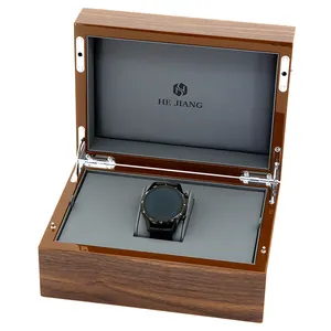 Caja organizadora de joyas y relojes personalizada, caja de madera de embalaje de lujo