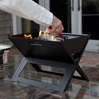 Gril à propane américain d'extérieur portable en forme de X, grand épais et pliable pour la maison, le jardin, le barbecue, le métal.