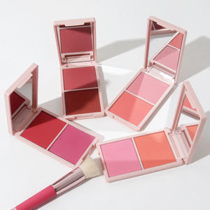 Paleta <span class=keywords><strong>de</strong></span> rubor en crema rosa vegana sin talco con espejo Etiqueta Privada paleta <span class=keywords><strong>de</strong></span> contorno y rubor - Product Image 2