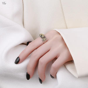 Anillo ajustable con apertura de personalidad Vintage, anillo clásico de la fortuna de estilo chino, anillo Pixiu chapado <span class=keywords><strong>en</strong></span> oro de ábaco exquisito, Unisex - Product Image 3