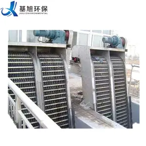 Pantalla táctil de barra de rejilla de equipo mecánico de tratamiento de aguas residuales de acero inoxidable rotativo