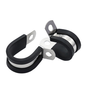 Eight Directions 304 Stainless Steel Pipe Clamp 16mm Adhesive Strip Single Pipe Clamp For General Industry - Product Image 1