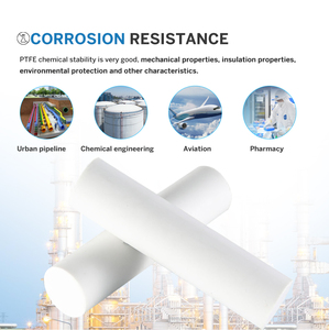 Диаметр 5-300 мм Белый Поли тетра фторэтилен круглый бар экологически чистый нетоксичный пластиковый стержень из ПТФЭ - Product Image 2