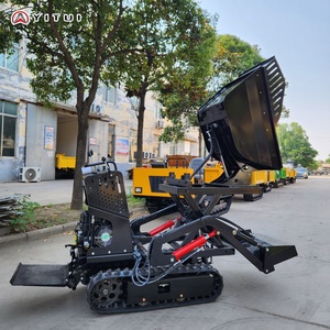 Mini-<span class=keywords><strong>dumper</strong></span> sur chenilles de 1 tonne, spécifications personnalisées, pour le transport sur chantier - Product Image 5