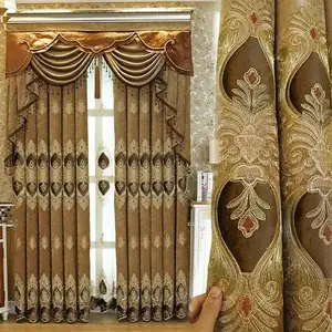 Golden Luxury Hotel Modern Curtains For The Living Room Quality European Style Drapes And Curtains Luxury