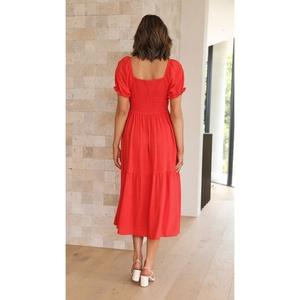 Vestido de Mujer con Tirantes en el Pecho, Asimétrico, de Encaje, Ecológico, Color Sólido, Estilo Sexy para Primavera - Product Image 4