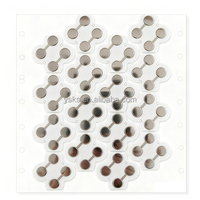 Film Konduktif Tombol ABXY untuk N Switch Handle, Tombol PCB Board Metal Dome Snap untuk Joy-Con, Stiker Metal