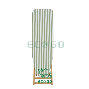 Planche à repasser en bois pliante personnalisable anti-brûlure avec repose-fer rétractable - Product Image 6