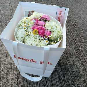 Bolsa de Embalaje para Flores Grandes, Diseño Nuevo, Personalizada, Cuadrada, OEM, Cajas para Floristas, Bolsa de Regalo para Floristería - Product Image 6