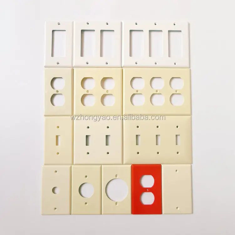 2 Gang Switch High Quality American Type Wall Plate 1 Gang Toggle Switch Cover