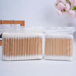 Cotons-tiges Jiale 200 pièces à double extrémité roses pour le démaquillage et le nettoyage des oreilles - Product Image 2