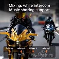 2025 nouveau Q68 MAX écouteur sans fil réponse automatique 1000MAH interphone casque moto dent bleue avec Radio FM