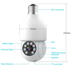 กล้องวงจรปิดไร้สาย 2k Taya แบบหลอดไฟ 360 องศา พร้อมที่ยึดหลอดไฟ กล้อง IP อัจฉริยะ - Product Image 6