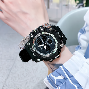 Relojes Deportivos de Moda para Hombre, Reloj Deportivo Impermeable LED Electrónico, Reloj Digital Multifunción de Goma, Relojes Para Hombres - Product Image 6