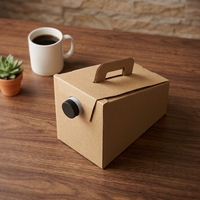 Boîte à boisson en carton ondulé portable 3L/5L avec bec verseur BIB et sac intérieur en carton imprimé laminé