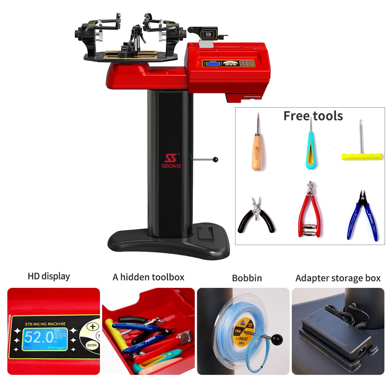 Bead String ing Machine Holder Ausrüstung für Tennis und Badminton schläger Essential Tennis Produkte****^^^^ https://www.siboasi.com