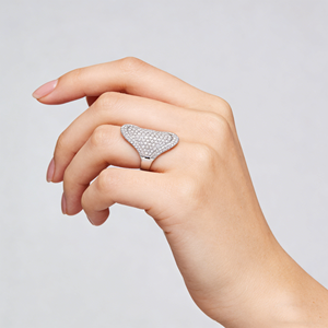 แหวนหมั้นเพชรแล็บโกรน 7.00 กะรัต ทองคำขาว 14K คุณภาพ VVS-VS สำหรับทุกเพศ งานปาร์ตี้ พร้อมใบรับรอง - Product Image 3