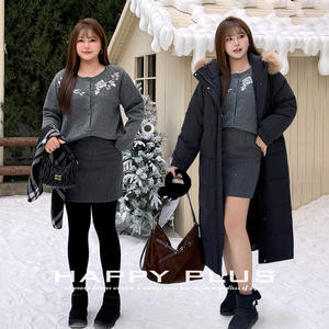 Cárdigan de Punto con Bordado Floral para Mujer, Talla Grande, Otoño Invierno, Suéter Holgado con Etiqueta - Product Image 4