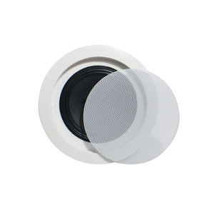 V altoparlante da soffitto da 4.5 pollici ad ampia dispersione con angolo di copertura di 145 ° per ristoranti e spazi commerciali altoparlante da soffitto Audio trasparente - Product Image 3