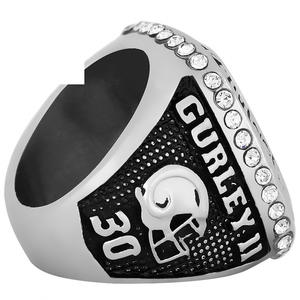 Perhiasan Cincin Fashion Paduan Batu Permata Juara Los Angeles Rams 2018 Grosir Lintas Batas Lapis Perak Antik Trendi - Product Image 4