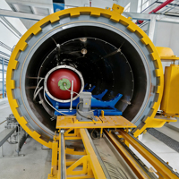Autoclave composite industriel pour le durcissement des préimprégnés en fibre de carbone, machine à autoclave haute pression